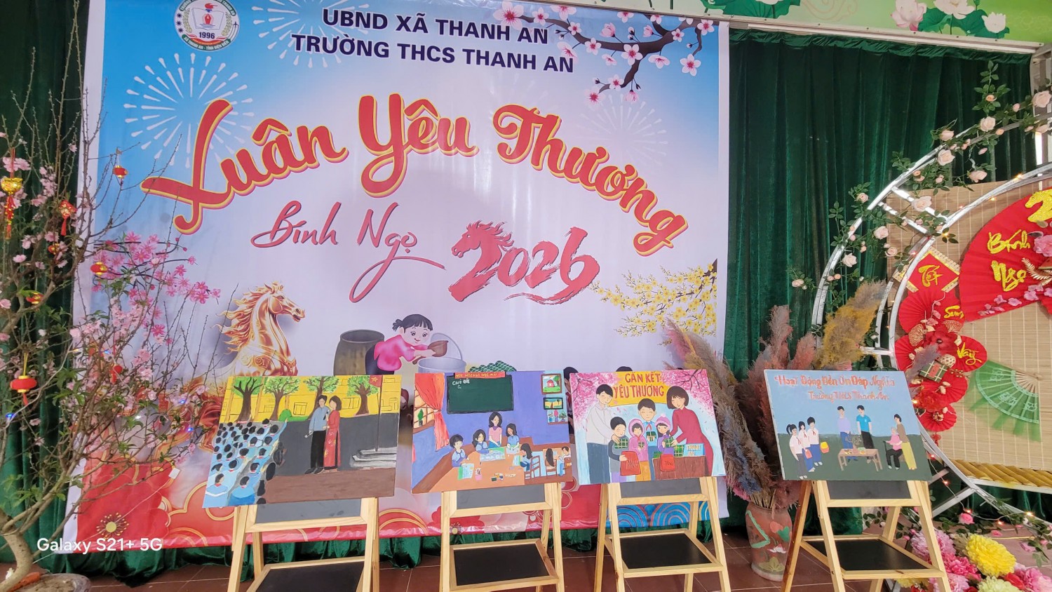 TRƯỜNG THCS THANH AN RỘN RÀNG TỔ CHỨC CHƯƠNG TRÌNH "XUÂN YÊU THƯƠNG – BÍNH NGỌ 2026"