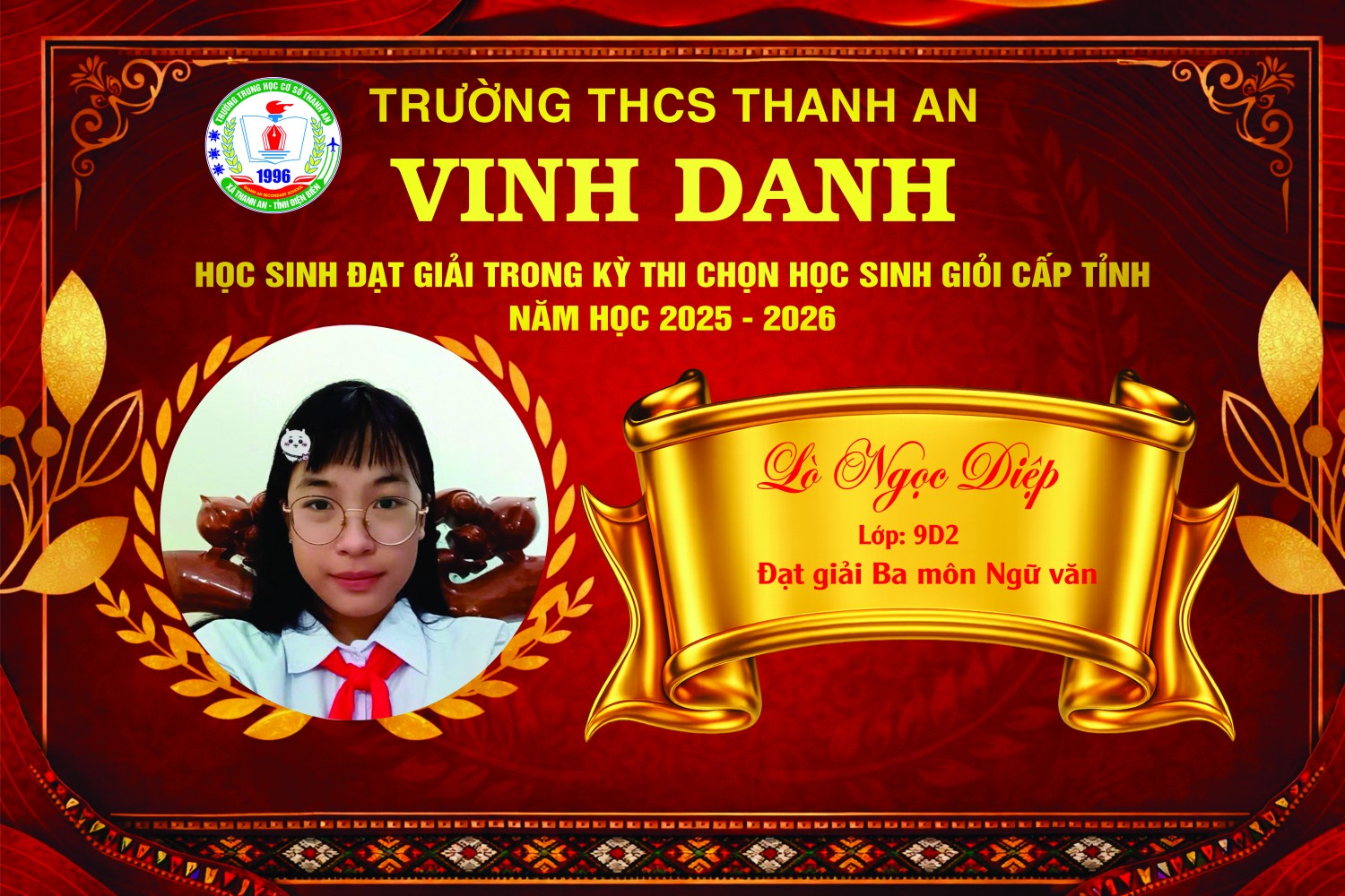 🌟 🏆KẾT QUẢ THI HSG CẤP TỈNH NĂM HỌC 2025 - 2026 🏆🌟